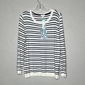 Market and Spruce Stripped Shirt Size Large Petite